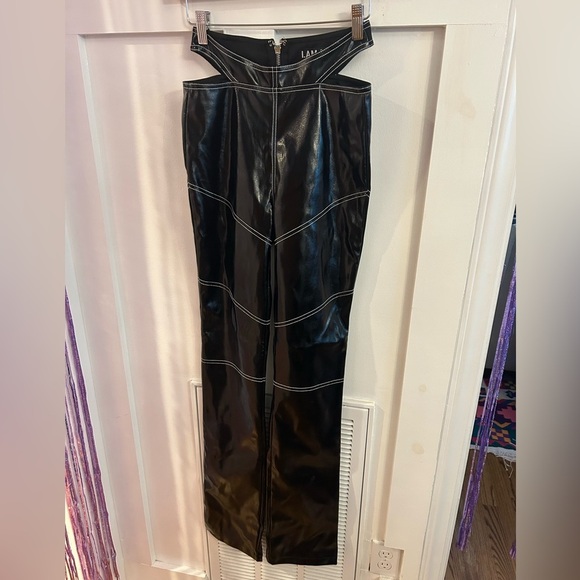 I.AM.GIA Paris Pant in Black faux leather cut out - Picture 5 of 10